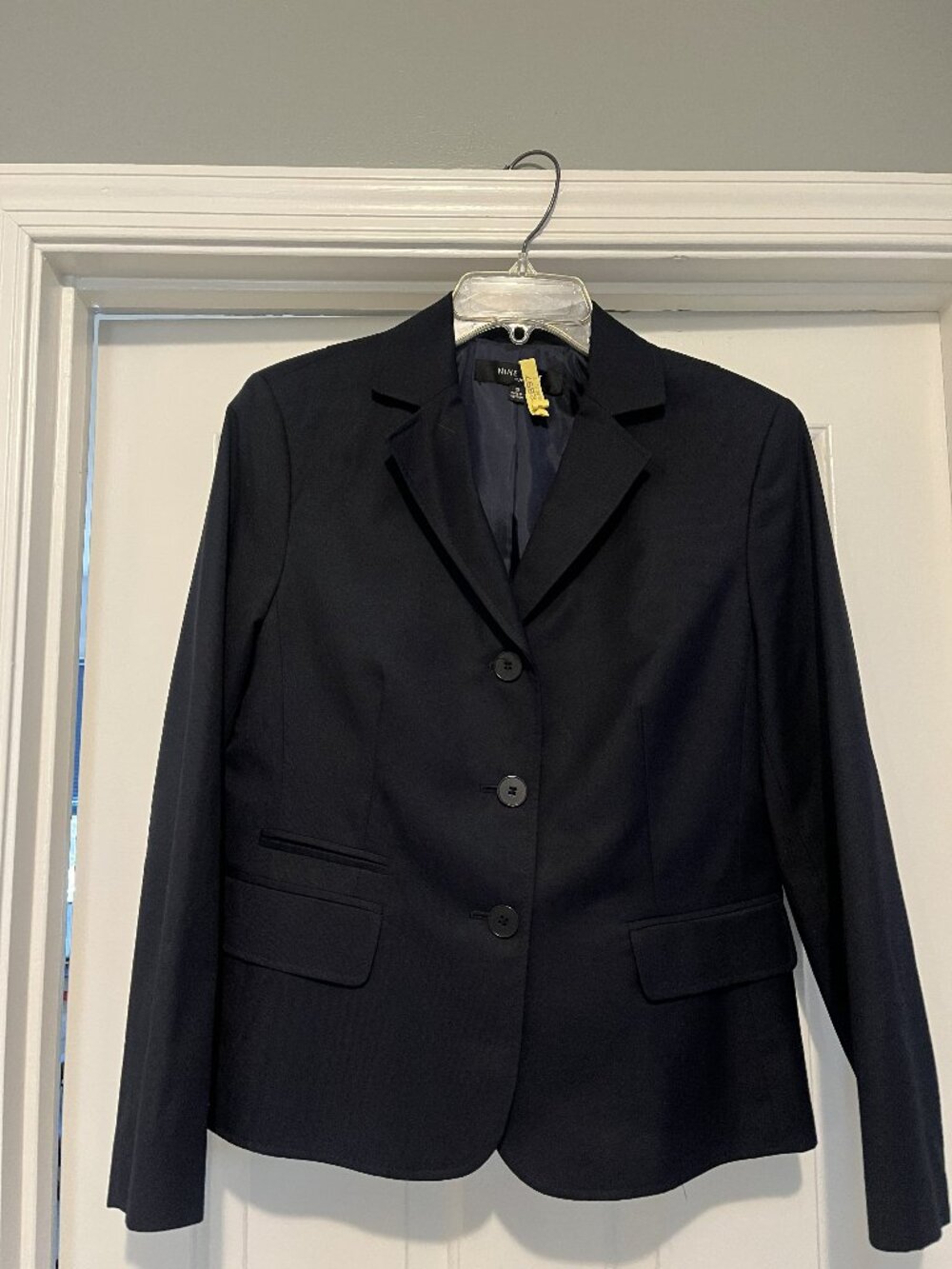 Nine West Navy Blue 3 Button Blazer